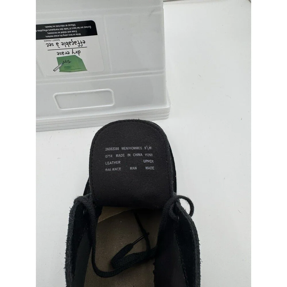 Clarks Men's Bushacre 2 Black Suede Chelsea Boots Mens‎ Size 9.5 26082288